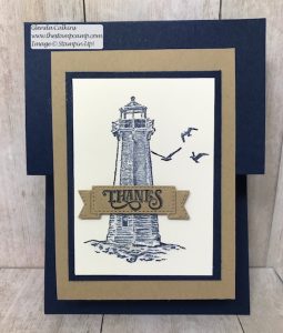 Stampin' Up! Sailing Home Fun Fold Card!