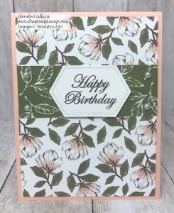 Magnolia Lane Designer Series Papers from Stampin' Up! Tuesday's Tip making the Stitched Nested Labels Dies Smaller. Details on my blog here: https://wp.me/p59VWq-ajM #stampinup #dies #thestampcamp #techniques