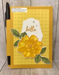 To a Wild Rose Sticky Notepad Holder