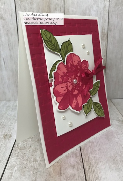 Wild Rose Gift Card Holder and a Card - The Stamp Camp