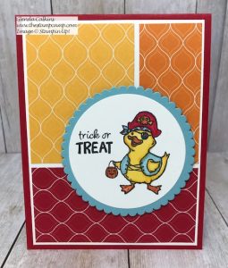 This is the Birds of a Feather stamp set from Stampin' Up! It has a cute little critter to take you from Halloween through Valentine's Day! Details and PDF File on my blog here: https://wp.me/p59VWq-aoL #stampinup #birdsofafeather #thestampcamp #stamps