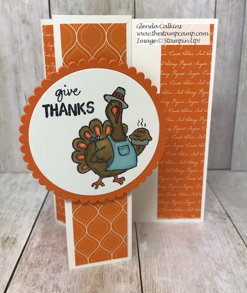 Birds of a Feather from Stampin' Up! has 4 little critters for your upcoming holiday cards or projects. Today's card features Tom the Turkey. Details on my blog here: https://wp.me/p59VWq-ap2 #stampinup #thanksgiving #thestampcamp #birdsofafeather