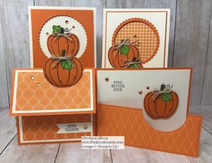 Harvest Hellos my featured stamp set for September. This half of the month is all about Pumpkins; the first 1/2 of the month was all about Apples. Details here: https://wp.me/p59VWq-apc #stampinup #harvesthellos #thestampcamp #pumpkins #halloween
