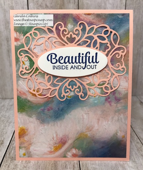 Perennial Essence papers from Stampin' Up! create beautiful cards in no time. Details can be found on my blog here: https://wp.me/p59VWq-ano #stampinup #perennialessence #thestampcamp #printedpapers