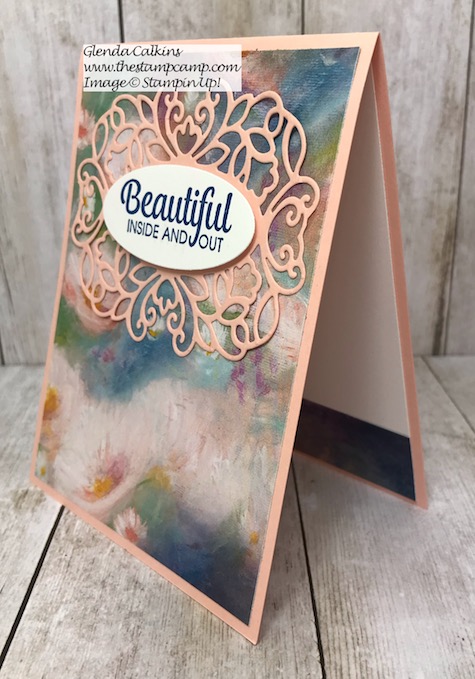 Perennial Essence papers from Stampin' Up! create beautiful cards in no time. Details can be found on my blog here: https://wp.me/p59VWq-ano #stampinup #perennialessence #thestampcamp #printedpapers