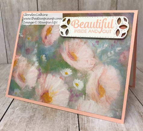 Perennial Essence papers from Stampin' Up! create beautiful cards in no time. Details can be found on my blog here: https://wp.me/p59VWq-ano #stampinup #perennialessence #thestampcamp #printedpapers