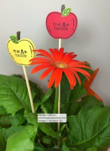 Harvest Hellos Plant Stake for Teacher!