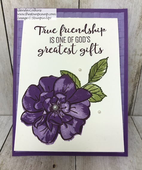 To A Wild Rose stamp set from Stampin' Up! perfect for so many occasions. Details are on my blog here: https://wp.me/p59VWq-aox #stampinup #toawildrose #rose #thestampcamp