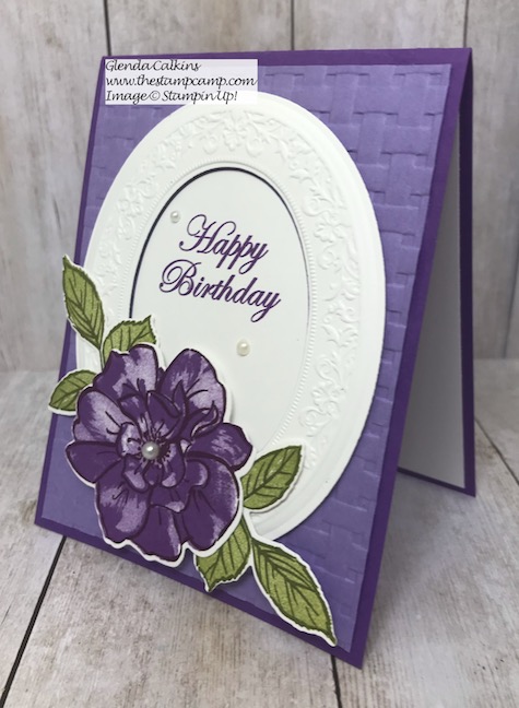 This is the last Bonus Card to my featured stamp set "To A Wild Rose Bundle" from Stampin' Up! Details can be found on my blog here: https://wp.me/p59VWq-amN  #stampinup #Wildrose #thestampcamp #embossing