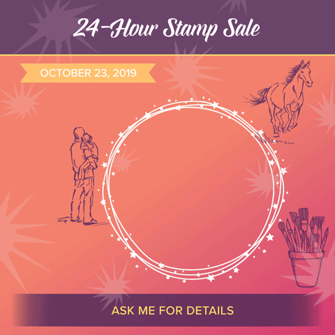 24 Hour Stamp Sale One Day Only October 23, 2019 from Stampin' Up! See my blog post here for the list.https://wp.me/p59VWq-au7 #stampinup #thestampcamp