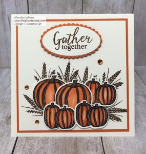 This is the Gather Together Bundle from Stampin' Up! This is a great stamp set for your fall cards or scrapbook pages. Details on my blog here: https://wp.me/p59VWq-avo #stampinup #gathertogether #fall #thestampcamp