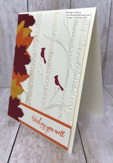 I paired the Gather Together Bundle with the October Paper Pumpkin stamp set Winter Woods. Details on my blog here: https://wp.me/p59VWq-avg #stampinup #paperpumpkin #fall #gathertogether #thestampcamp