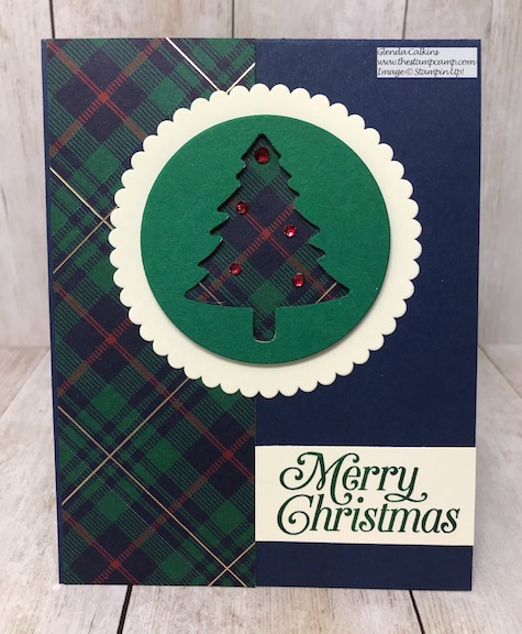 One sheet of the Wrapped in Plaid Designer Series Paper equals 3 cards. Details on my blog here: https://wp.me/p59VWq-asr #stampinup #perfectlyplaid #handmadecards