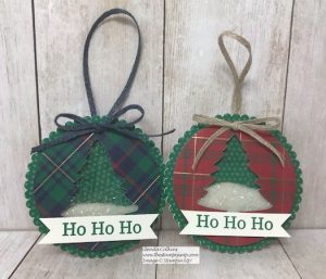 Perfectly Plaid Christmas Ornaments