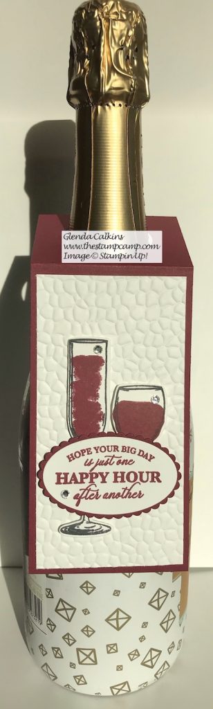Sip Sip Hooray It's Almost Turkey Day! Just a little something to bring to my hostess; super quick and easy to create. See my blog for details: https://wp.me/p59VWq-aA5 . #stampinup #thestampcamp #winetag