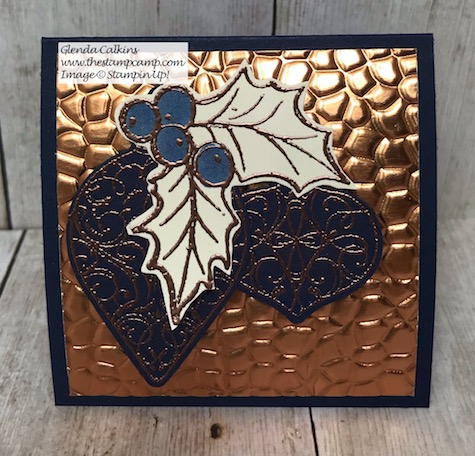 Sometimes you just want a little gift to give someone; check out this super cute little box with 6 cards and chocolates. I created this using my featured stamp set for this month Christmas Gleaming Bundle. Details on my blog here: https://wp.me/p59VWq-az4 #stampinup #thestampcamp #handmadegifts