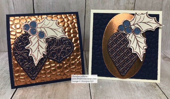 Sometimes you just want a little gift to give someone; check out this super cute little box with 6 cards and chocolates. I created this using my featured stamp set for this month Christmas Gleaming Bundle. Details on my blog here: https://wp.me/p59VWq-az4 #stampinup #thestampcamp #handmadegifts