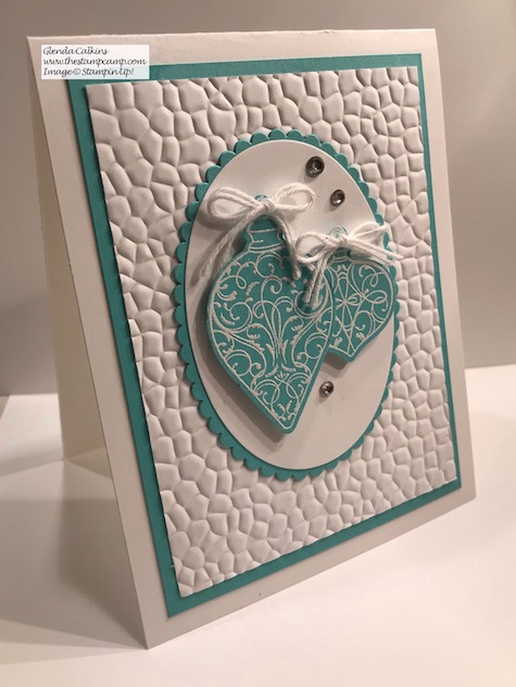 The Christmas Gleaming Bundle is beautiful no matter how you showcase it. Details on my blog here: https://wp.me/p59VWq-azV #stampinup #thestampcamp #christmas #christmasgleaming