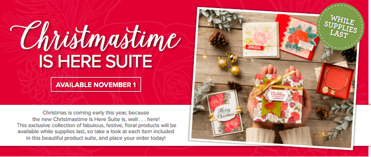 This is the Christmastime Suite from Stampin' Up! create gorgeous Christmas cards but great for multiple occasions as well. Details on my blog here: https://wp.me/p59VWq-avY