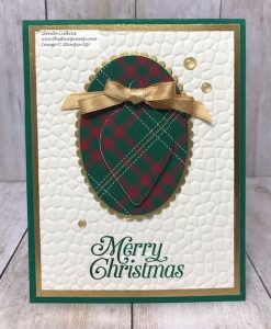 This is the Eclipse Technique using the Gleaming Ornament Punch from Stampin' Up! Details can be found on my blog here: https://wp.me/p59VWq-awy #stampinup #christmas #ornaments #thestampcamp #techniques