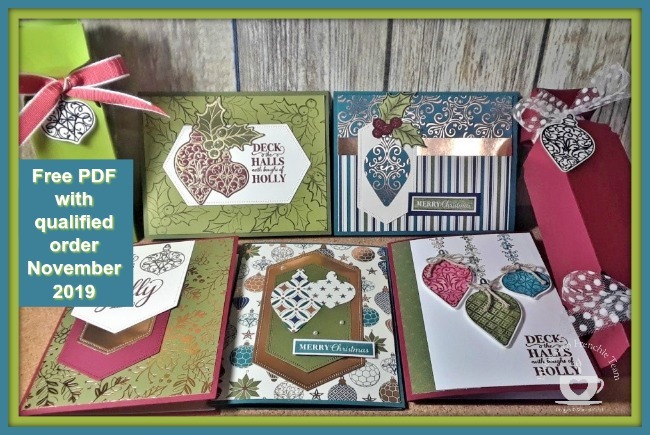 My featured stamp set for November is the Christmas Gleaming bundle. This month it is all about the Tent Topper cards; 4 different cards. Details on my blog here: https://wp.me/p59VWq-avH #stampinup #christmasgleaming #thestampcamp #technique