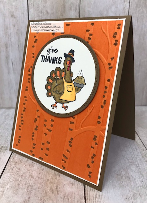 Birds of a Feather Tom Turkey for your upcoming Thanksgiving festivities. Details on my blog here: https://wp.me/p59VWq-awo #stampinup #birdsofafeather #thestampcamp #thanksgiving