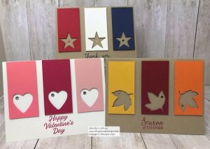Same Layout different framelit quick and easy cards. Tip on using the Framelits to get them perfect every time. Details on my blog here: https://wp.me/p59VWq-axB #stampinup #thestampcamp #layout #framelits