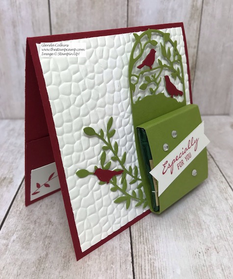 Day 12 in my 12 Days of Christmas Gift Giving Ideas. See my blog for all the details: https://wp.me/p59VWq-aCy #stampinup #thestampcamp #treatholder #giftcardholder