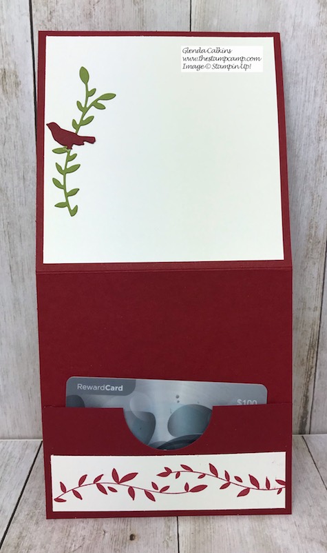 Day 12 in my 12 Days of Christmas Gift Giving Ideas. See my blog for all the details: https://wp.me/p59VWq-aCy #stampinup #thestampcamp #treatholder #giftcardholder