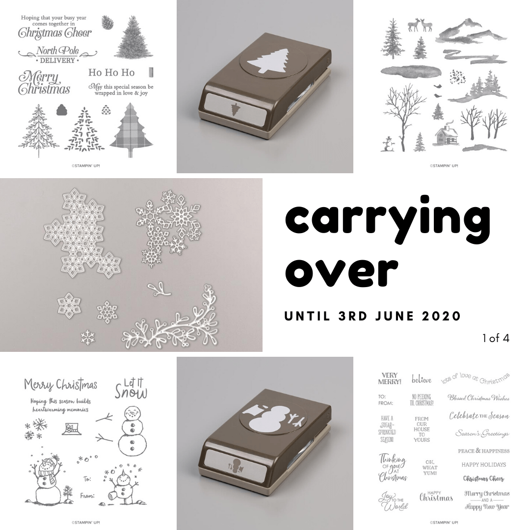 Holiday Mini Carry Over Products. Details on my blog here: https://wp.me/p59VWq-aBg #stampinup #thestampcamp