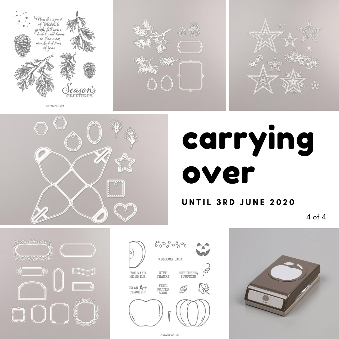 Holiday Mini Carry Over Products. Details on my blog here: https://wp.me/p59VWq-aBg #stampinup #thestampcamp
