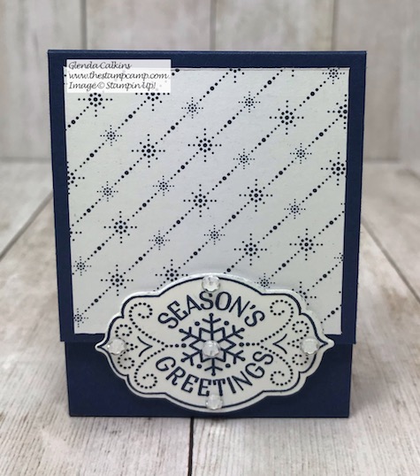 Here is the perfect way to decorate the mini hand sanitizer from Bath & Body Works. Details on my blog here: https://wp.me/p59VWq-aCH #stampinup #thestampcamp #christmasgift