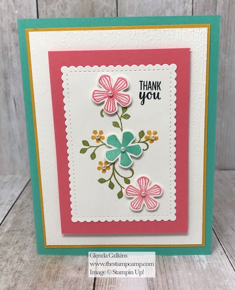 Free Sale-a-bration stamp set Thoughtful Blooms with the Small Bloom Punch available for free with a min. $150.00 order. Details on my blog here: https://wp.me/p59VWq-aIH #stampinup #thestampcamp #saleabration