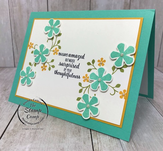 Thoughtful Blooms FREE Sale-a-bration stamp set Day 4. See my blog for details here: https://wp.me/p59VWq-aJp #stampinup #thoughtfulblooms #saleabration #thestampcamp