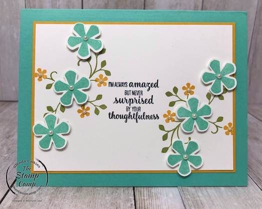 Thoughtful Blooms FREE Sale-a-bration stamp set Day 4. See my blog for details here: https://wp.me/p59VWq-aJp #stampinup #thoughtfulblooms #saleabration #thestampcamp