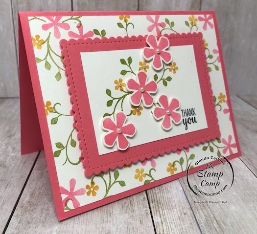 Thoughtful Blooms FREE Sale-a-bration stamp set Day 5.  See my blog for details here: https://wp.me/p59VWq-aJA  #stampinup #thoughtfulblooms #saleabration #thestampcamp