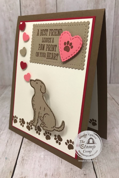 Happy Tails for Valentine's Day Card you ask? Yes, and the little dog wobbles on the front as well. I made this for my granddaughter's for Valentine's Day. Details on my blog here: https://wp.me/p59VWq-aMC #stampinup #valentine #dog #thestampcamp