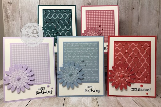 In color Club cards going out for this month. I will have a new IN Color Club starting in July; if you want to join let me know. Details on my blog here: https://wp.me/p59VWq-aMr #stampinup #incolors #thestampcamp