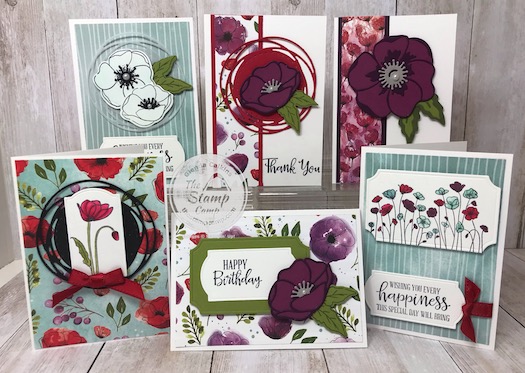 Peaceful Poppies Paired with Note Cards - The Stamp Camp