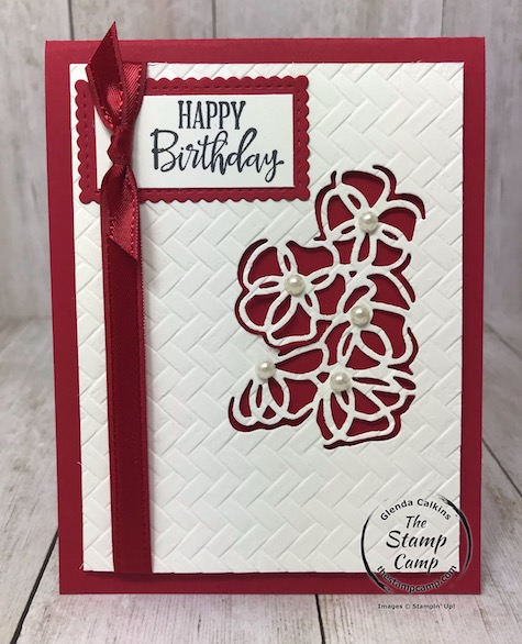 Peaceful Moments bundle has a very intricate die which turns out just beautiful. Details are on my blog here: https://wp.me/p59VWq-aNr #thestampcamp #stampinup #peacefulmoments #dies