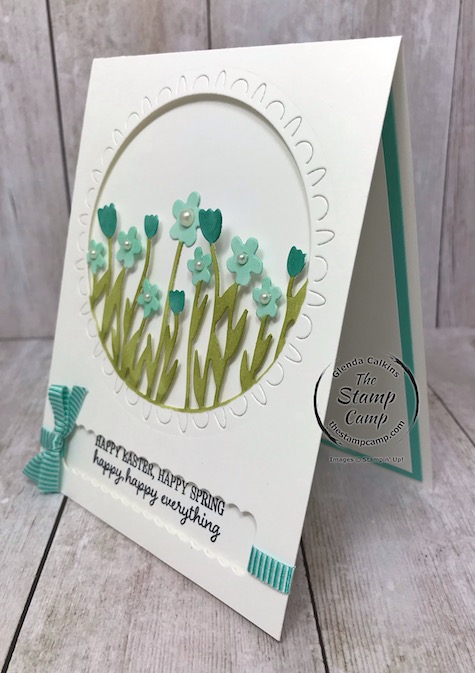 This is the Sending Flowers Dies which coordinates with the Sending you Thoughts free sale-a-bration stamp set. Details can be found on my blog here: https://wp.me/p59VWq-aLN . #stampinup #saleabration #dies #thestampcamp