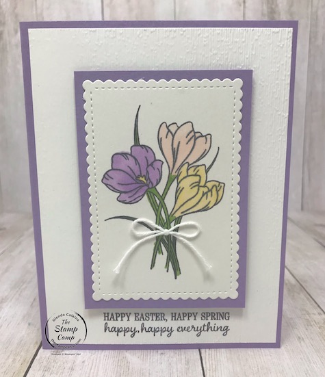 This Easter Promise stamp set is perfect for Easter but also other occasions as well; pair it with the Timeless Tulips for the perfect pairing. Details on my blog here: https://wp.me/p59VWq-aSz . #stampinup #easterpromise #thestampcamp #glendasblog #easter