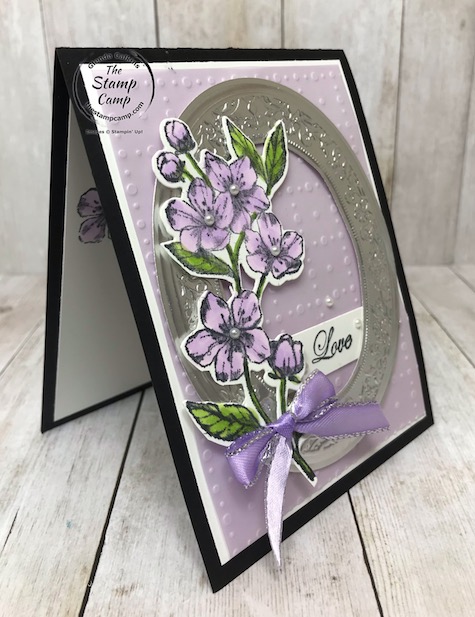 The Forever Blossoms bundle is my featured stamp set for March 2020. Details on today's beautiful mirror framed card can be found on my blog here: https://wp.me/p59VWq-aRf . #stampinup #foreverblossoms #thestampcamp
