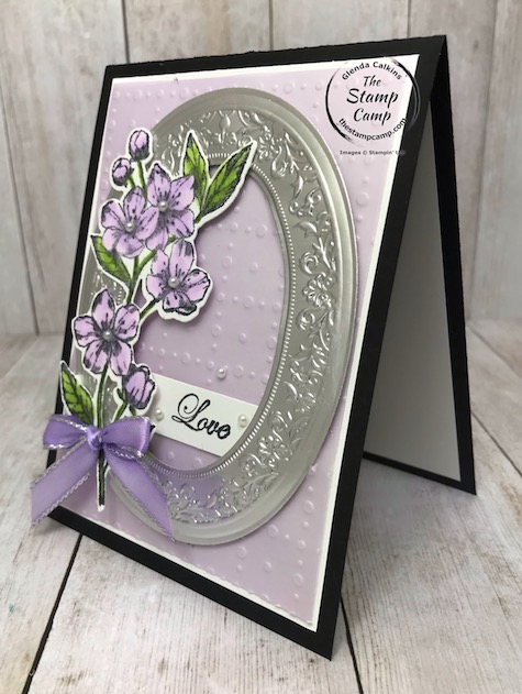 The Forever Blossoms bundle is my featured stamp set for March 2020. Details on today's beautiful mirror framed card can be found on my blog here: https://wp.me/p59VWq-aRf . #stampinup #foreverblossoms #thestampcamp