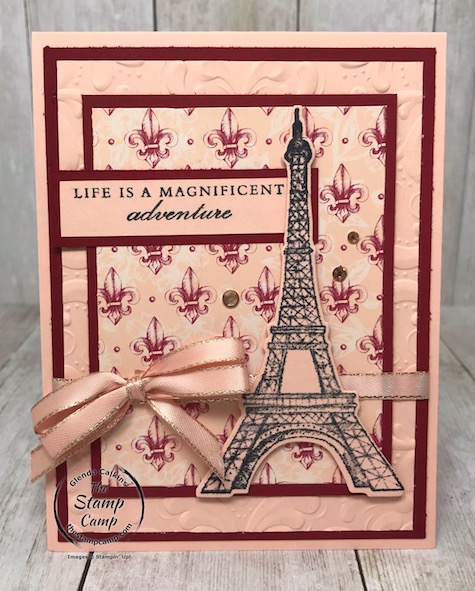 The Parisian Beauty Bundle is part of the Parisian Blossoms Suite of products found in the mini catalog. Details can be found on my blog here: https://wp.me/p59VWq-aQ0 #stampinup #parisianblossoms #parisianbeauty #thestampcamp