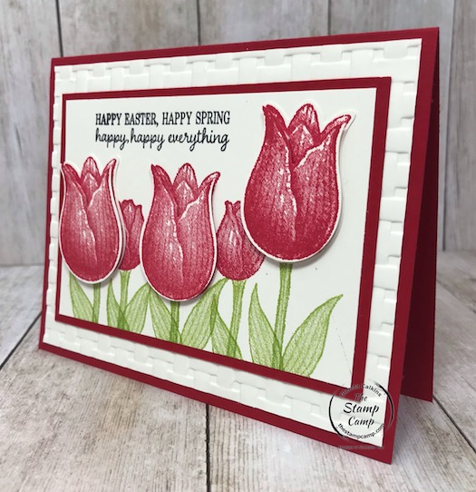 The timeless tulips bundle is perfect for Easter and Spring cards of all occasions. Details are on my blog here: https://wp.me/p59VWq-aSH #stampinup #timelesstulips #thestampcamp #easter