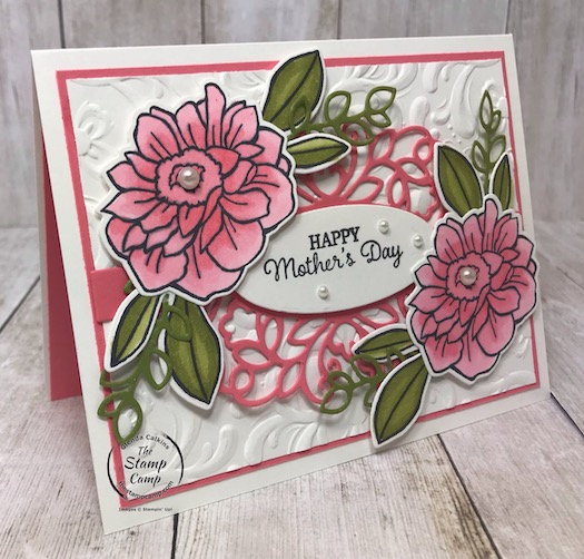 Band Together with the Details Bands Dies; creates a beautiful Mother's Day card don't you think? Details are on my blog here: https://wp.me/p59VWq-aWf #stampinup #bandtogether #thestampcamp #mothersday