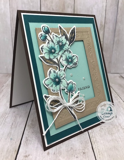 This is my take on a color challenge issued by Stampin' Up! to demonstrators. What do you think? Details are on my blog here: https://wp.me/p59VWq-aVB . #stampinup #keepstamping #thestampcamp #foreverblossoms