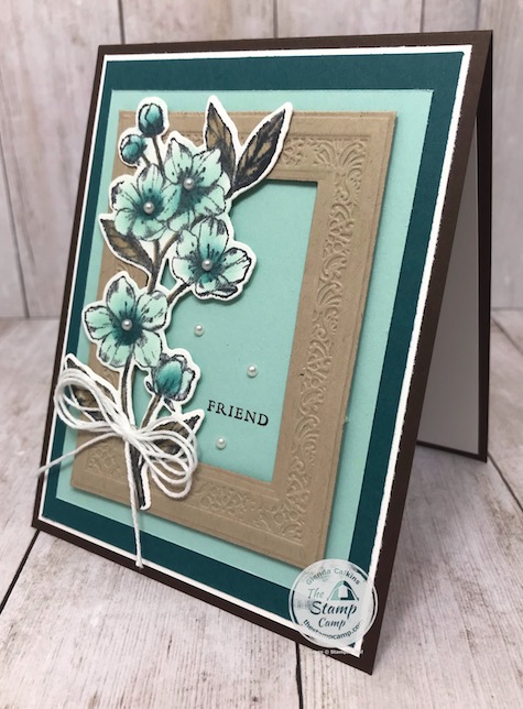 This is my take on a color challenge issued by Stampin' Up! to demonstrators. What do you think? Details are on my blog here: https://wp.me/p59VWq-aVB . #stampinup #keepstamping #thestampcamp #foreverblossoms