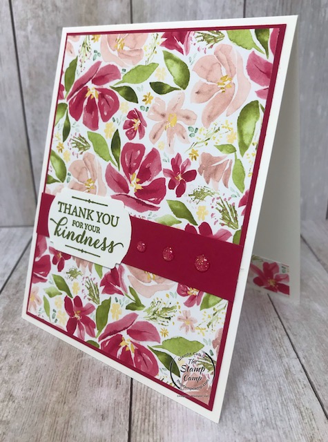 This beautiful print is from the Best Dressed Designer Series Paper pack from Stampin' Up! Details can be found on my blog here: https://wp.me/p59VWq-aTC #stampinup #bestdressed #thestampcamp #designerpaper